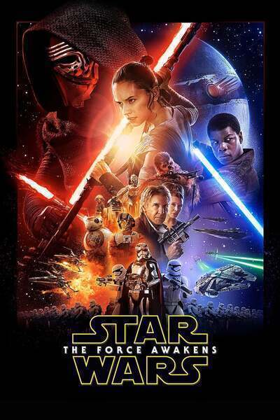 Star Wars: The Force Awakens Hindi Dubbed Movie Poster (2015)