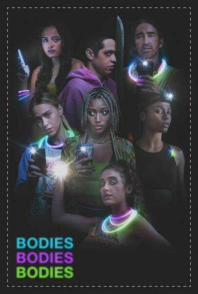 Bodies Bodies Bodies Hindi Dubbed Movie Poster (2022)