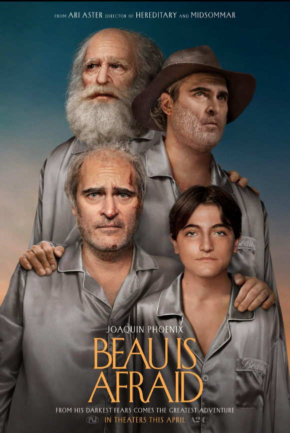 Beau Is Afraid Hindi Dubbed Movie Poster (2023)
