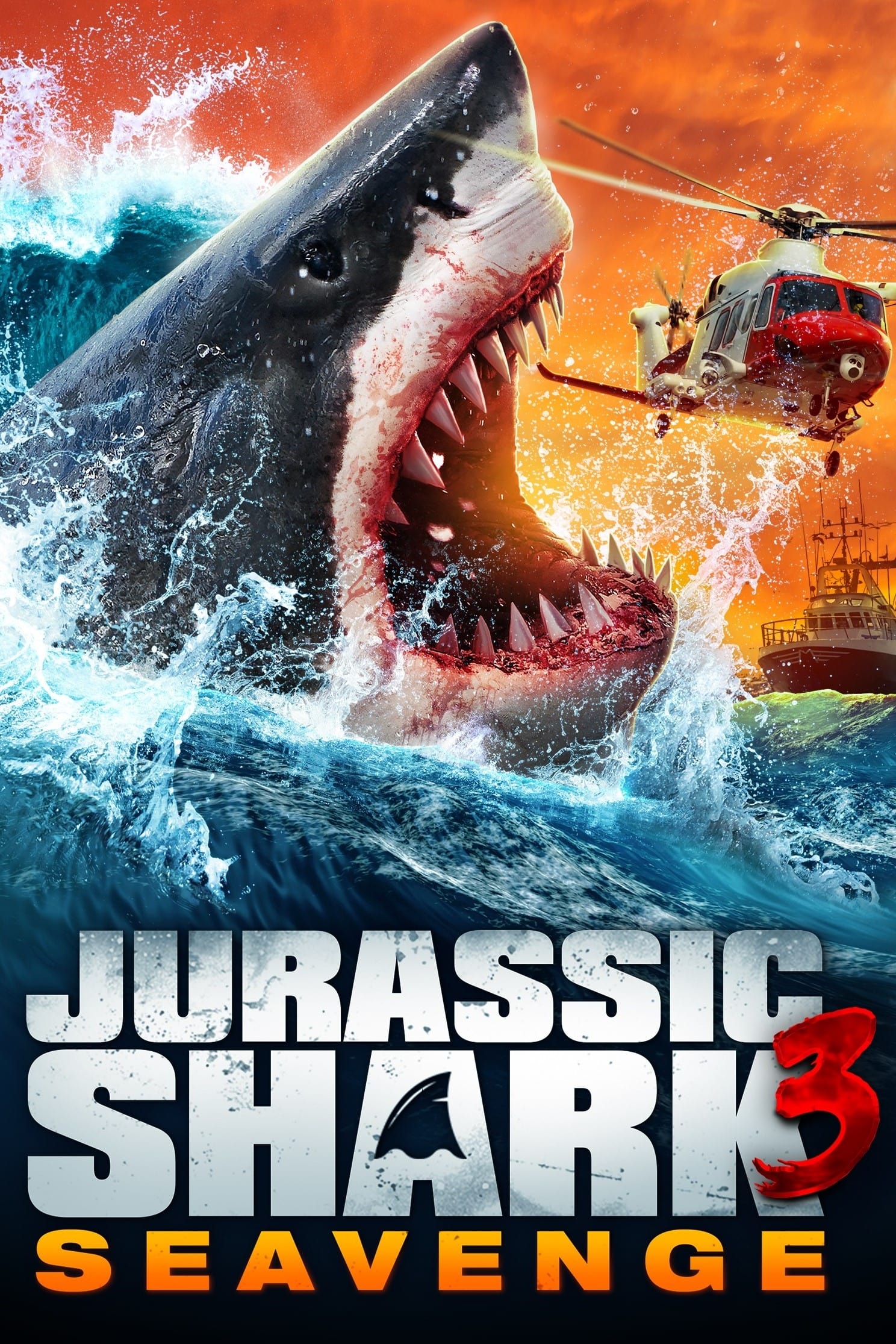 Jurassic Shark 3: Seavenge Hindi Dubbed Movie Poster (2023)