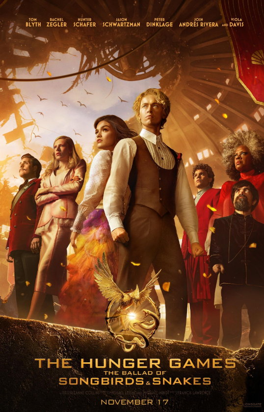 The Hunger Games: The Ballad of Songbirds & Snakes Hindi Dubbed Movie Poster (2023)