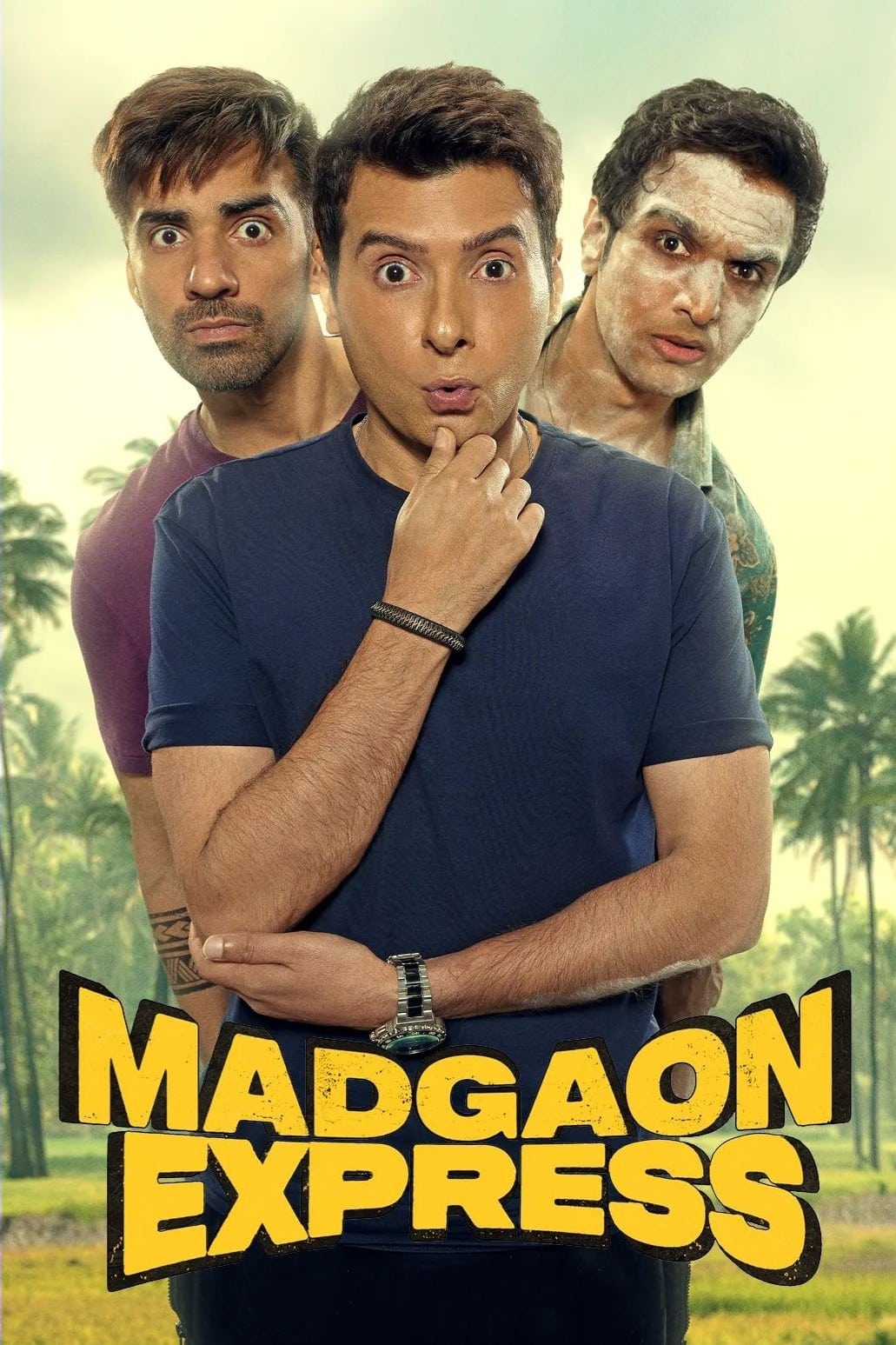 Madgaon Express Hindi Dubbed Movie Poster (2024)