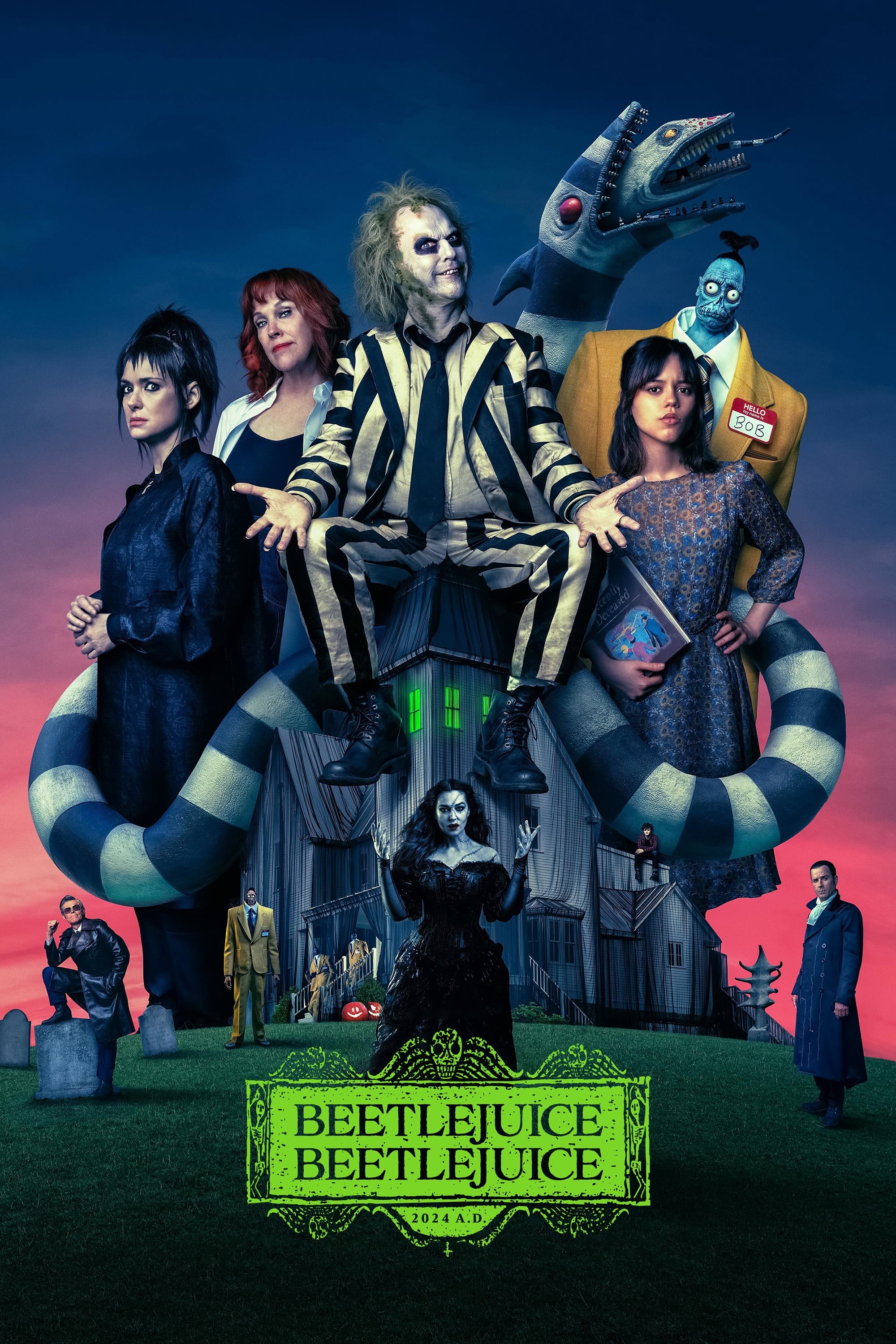 Beetlejuice Beetlejuice Hindi Dubbed Movie Poster (2024)