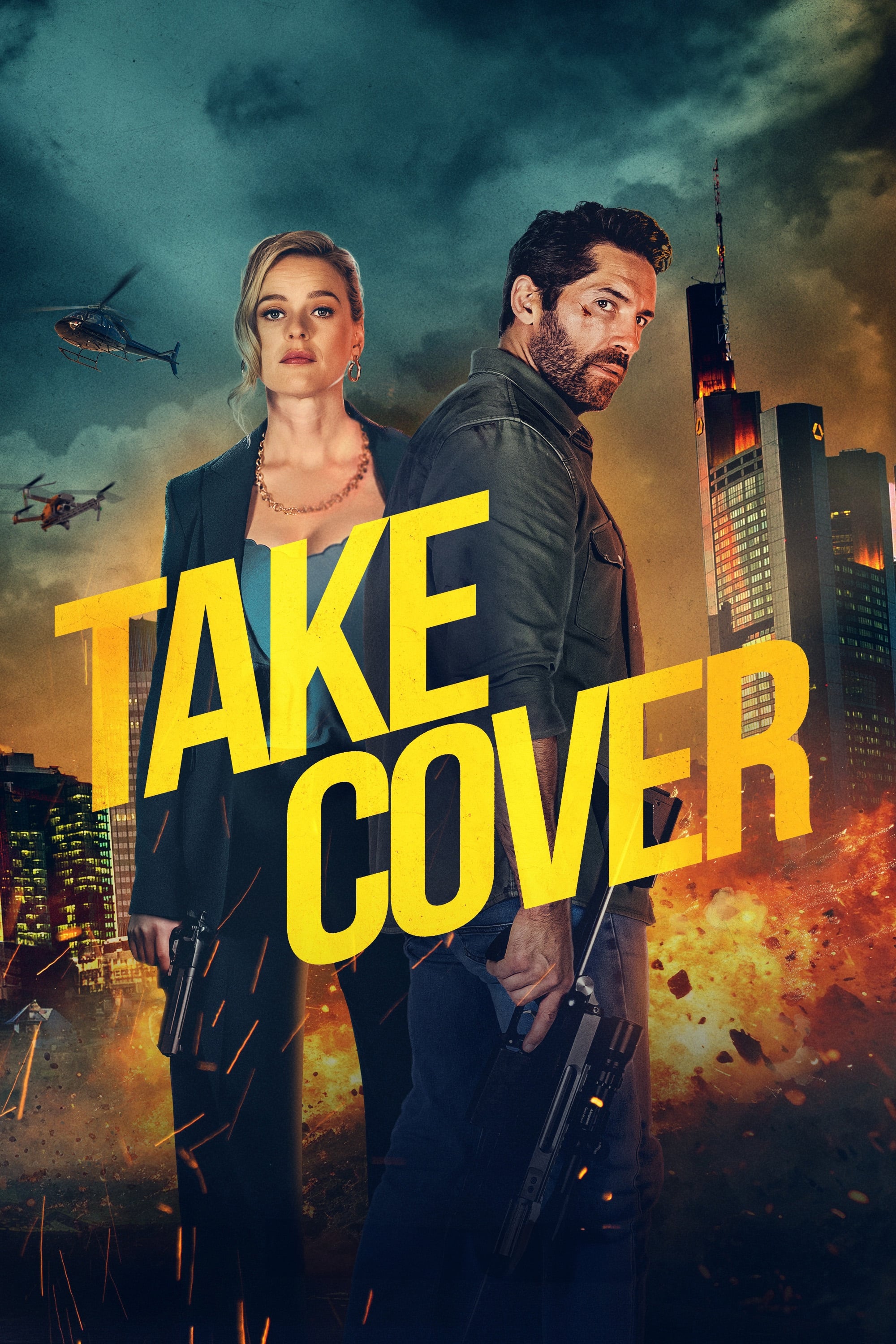 Take Cover Hindi Dubbed Movie Poster (2024)