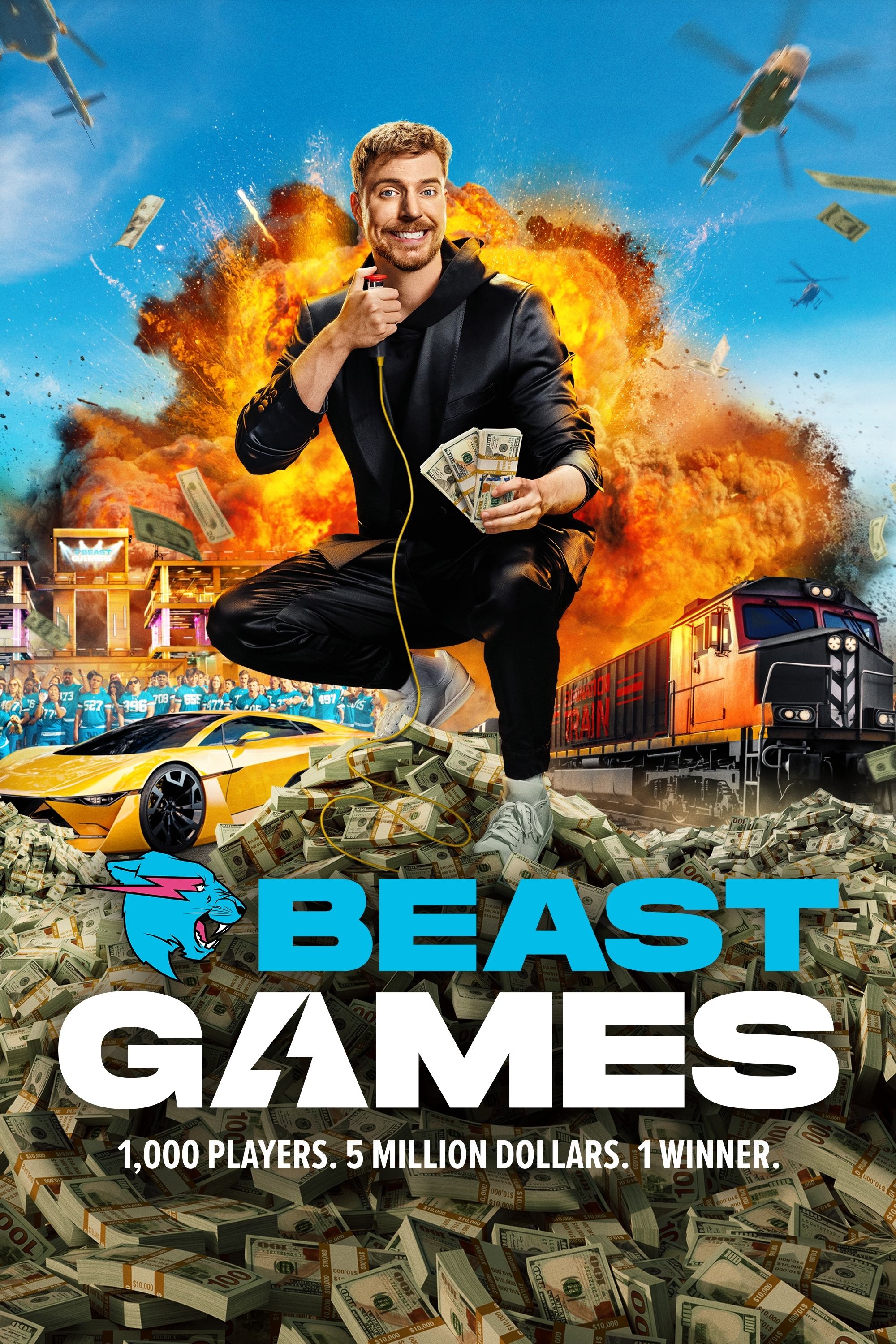 Beast Games Hindi Dubbed Movie Poster (2024)