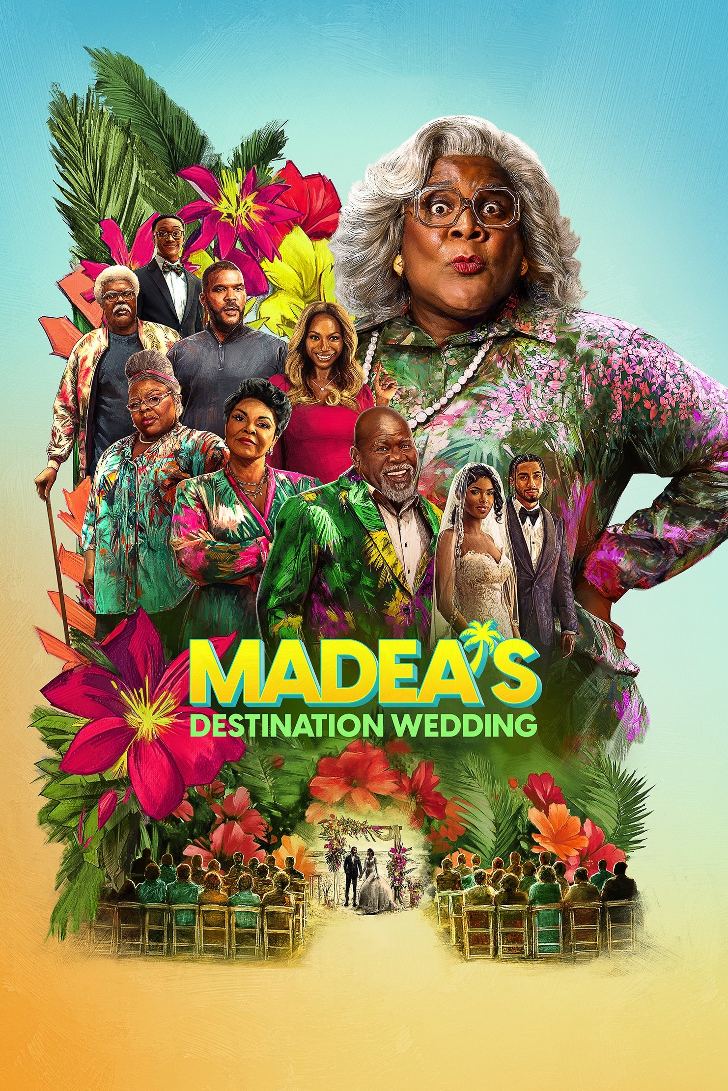 Madea's Destination Wedding Hindi Dubbed Movie Poster (2025)