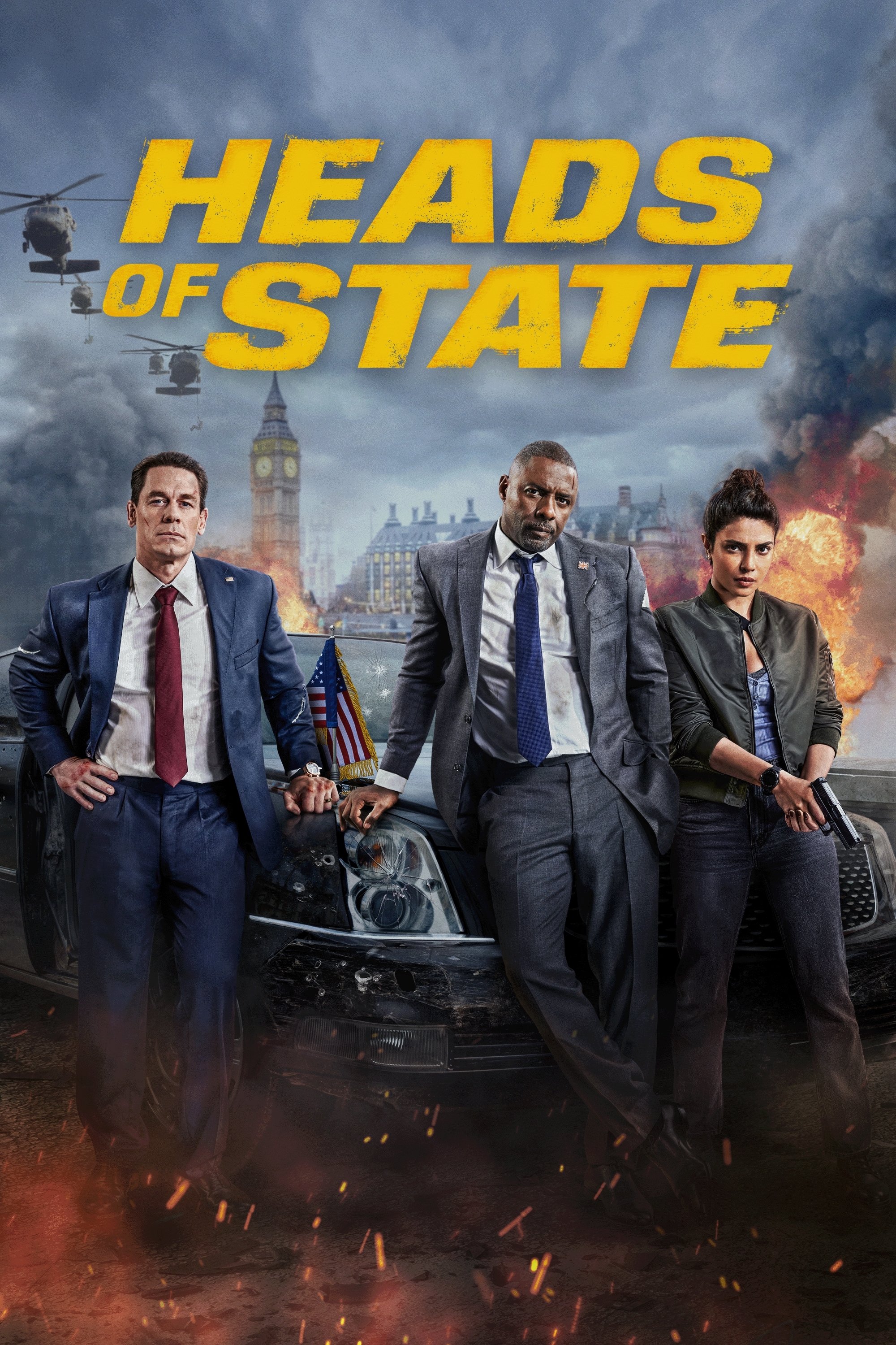 Heads of State Hindi Dubbed Movie Poster (2025)